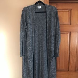 Old Navy XXL Grey Long Cardigan